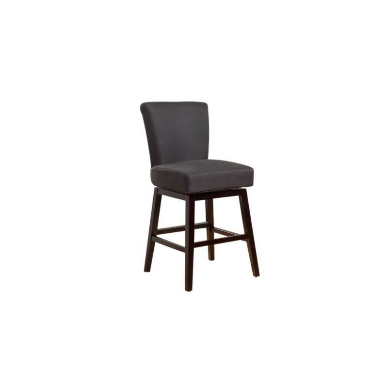 lot 5991 image: Tracy Swivel Barstool - Charcoal (Grey) - Christopher Knight Home