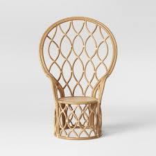 lot 6020 image: Peacock Rattan Chair Natural - Opalhouse