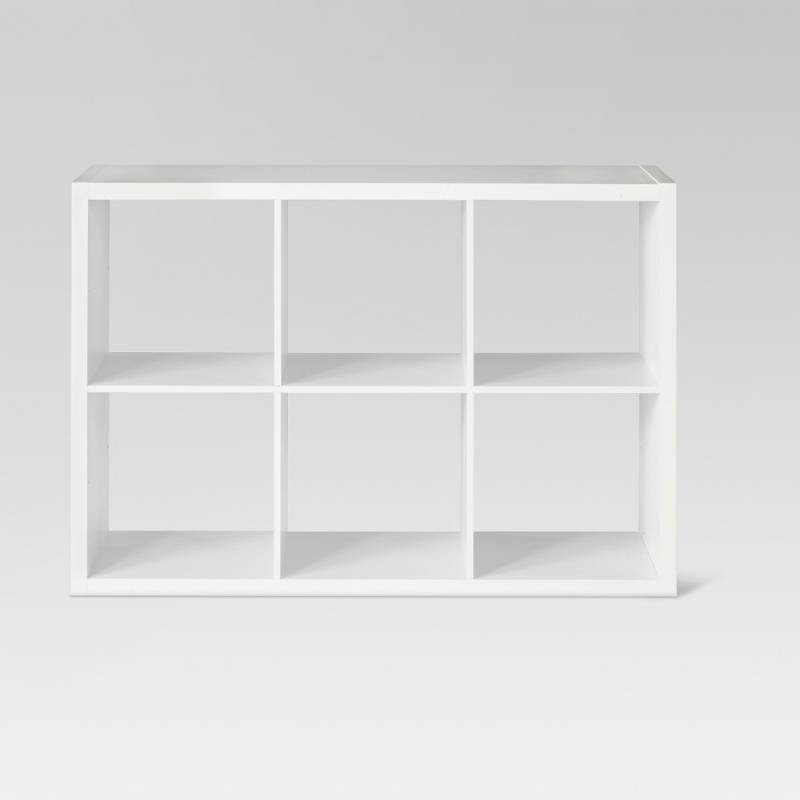 lot 6057 image: Storage Cube Threshold 6 Cube Organizer - White