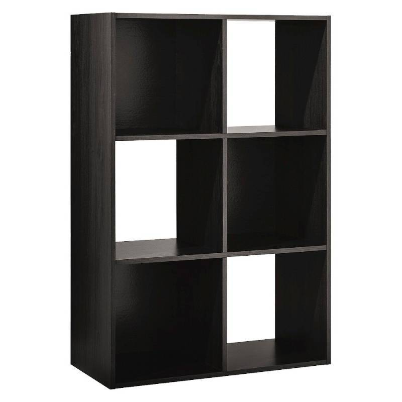 lot 6059 image: Lot of 2 Storage Cube Room Essentials 6-Cube Organizer - Dark Brown (Espresso)