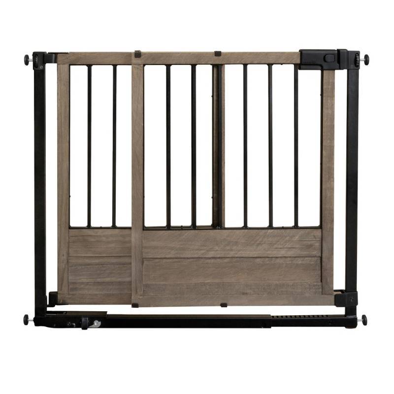lot 6139 image: Summer Infant Rustic Home Baby Gate, Barnwood