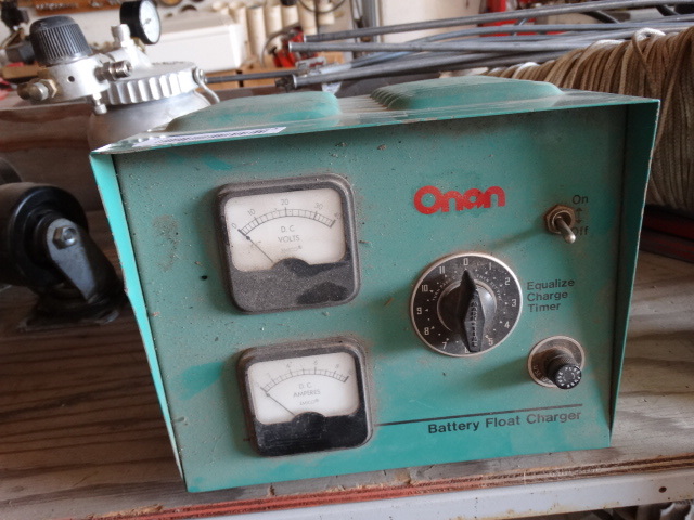 lot 374 image: Onan battery float charger.
