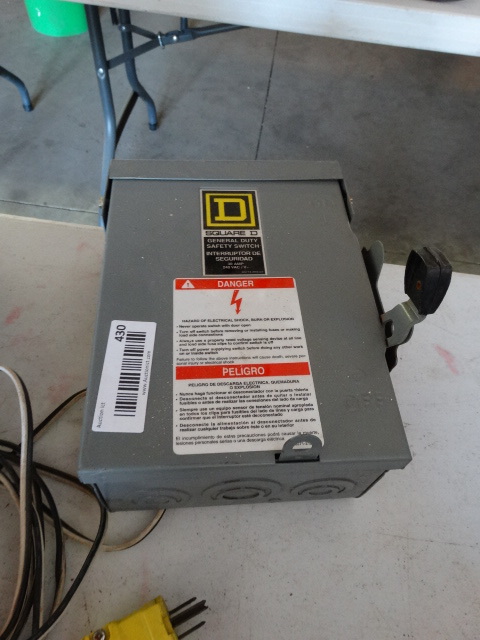 lot 430 image: Safety switch.