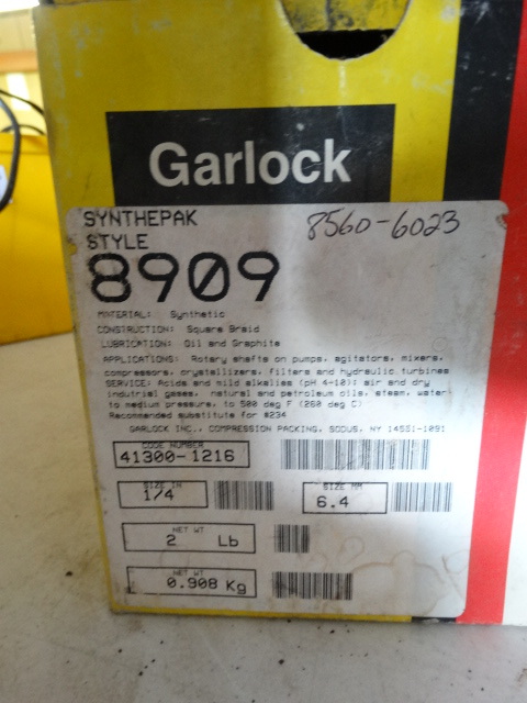 lot 457 image: Garlock braided packing.
