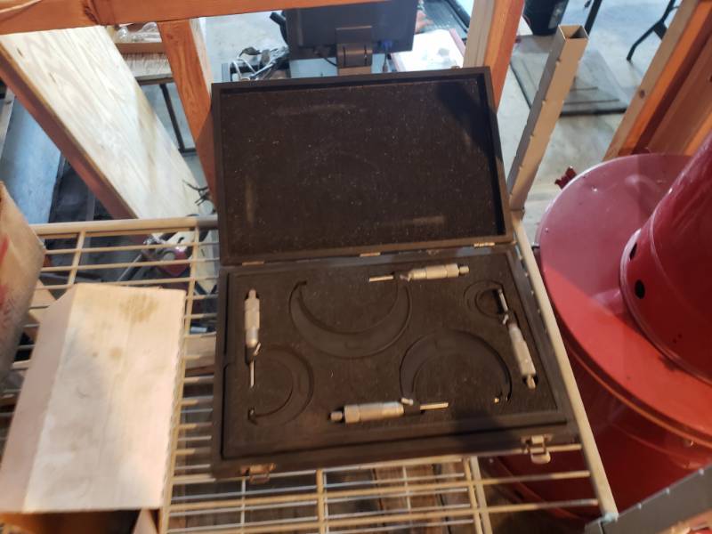 lot 7158 image: Set of 4 Micrometers w Case