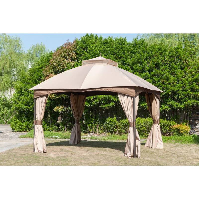 Hampton Bay Turnberry 10 Ft X 12 Ft Gazebo With Mosquito Netting