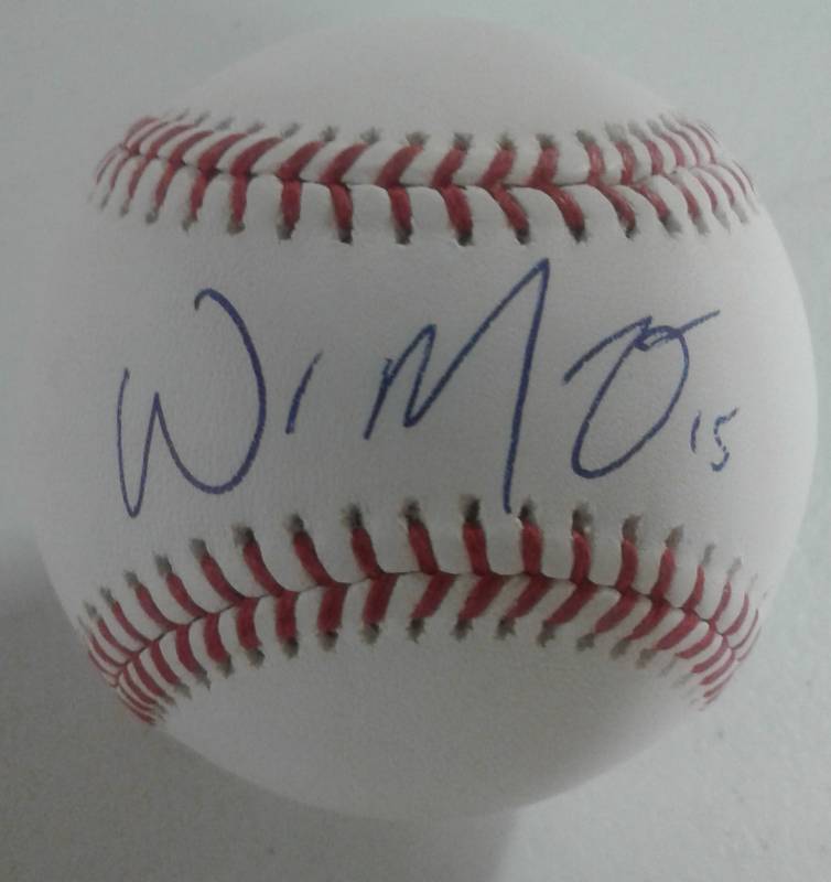 lot 1005 image: Signed Whit Merrifield Official Major League Baseball with James Spence (JSA) Witnessed Authentication