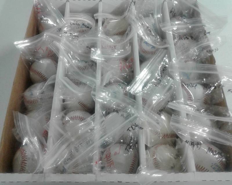 lot 1053 image: Massive Lot of 30 Signed Official League Baseballs Minor and Major League Players, But THIRTY Baseballs