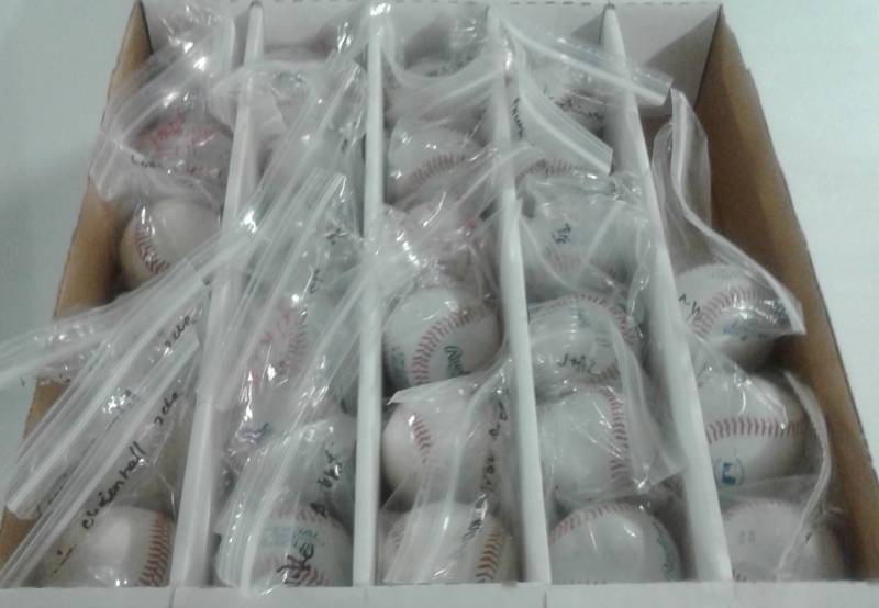 lot 1054 image: Massive Lot of 27 Signed Official League Baseballs Minor and Major League Players, But 27 Baseballs