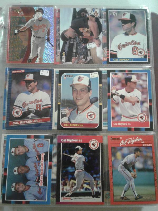lot 1047 image: Binder Full of Baseball Cards Loaded With Stars, Rookies, Inserts, Inserts, Inserts of Only Stars Players - Tons & Tons of Ripken,  Nolan Ryan, and More
