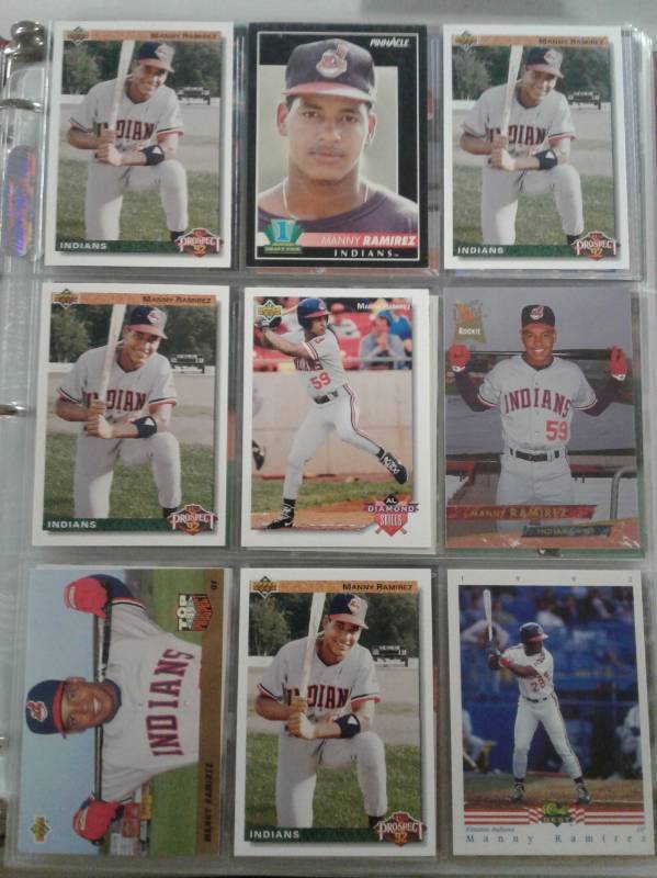 lot 1046 image: Binder Full of Baseball Cards Loaded With Stars, Rookies, Inserts, Inserts, Inserts of Only Stars Players - Piazza, Chipper Jones, Arod, Greg Maddux, Manny Ramirez