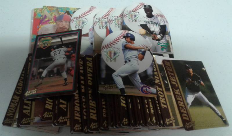 lot 1067 image: 1995 Action Packed Super Premium Baseball Card Set - 83 Card Complete Set - With Three Derek Jeter Minor League Rookie Cards