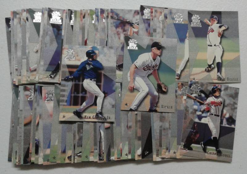 lot 1083 image: Complete Mint 1999 Topps Stars 100 Baseball Card Set Loaded With Stars and Rookies - Ripken, Jeter, Griffey, & More