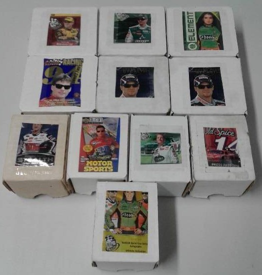 lot 1118 image: Eleven NASCAR Racing Complete Trading Card Sets including Danica Patrick Rookie Card - All for One Money