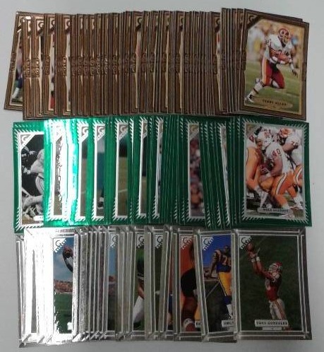 lot 1124 image: 1997 Topps Gallery Football Trading Card Complete Set -  135 Football Cards - Tony Gonzalez Rookie Card