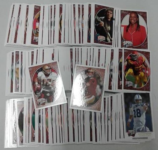 lot 1126 image: 2008 Upper Deck Heroes Football Trading Card Complete Set -  269 Football Cards - Matt Ryan, Joe Flacco Rookie Cards  Entertainment Cards