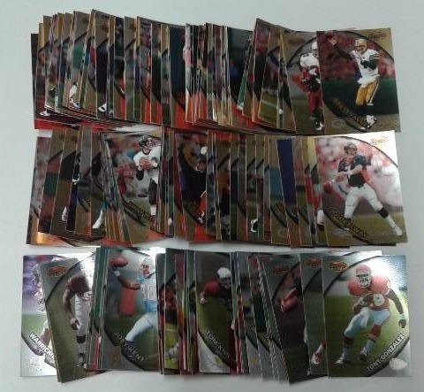 lot 1129 image: 1997 Bowmans Best Football Trading Card Complete Set -  125 Football Cards - Including Tony Gonzalez Rookie Card