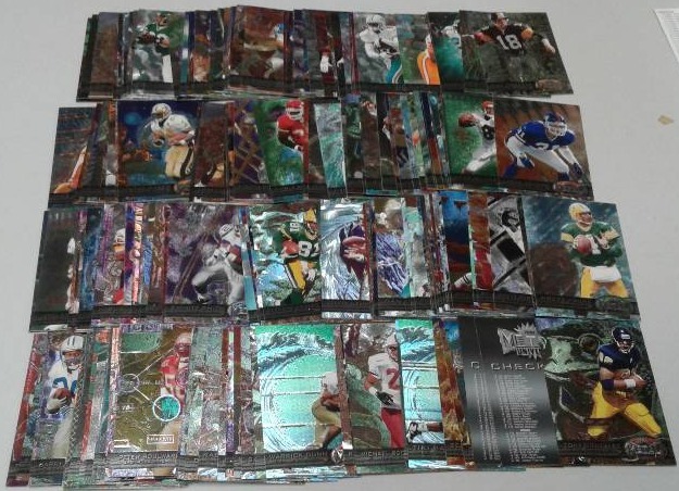 lot 1139 image: 1997 Fleer Metal Universe Football Trading Card Complete Set -  200 Football Cards - Including  Rookie of Tony Gonzalez and Great Pictures & Cards