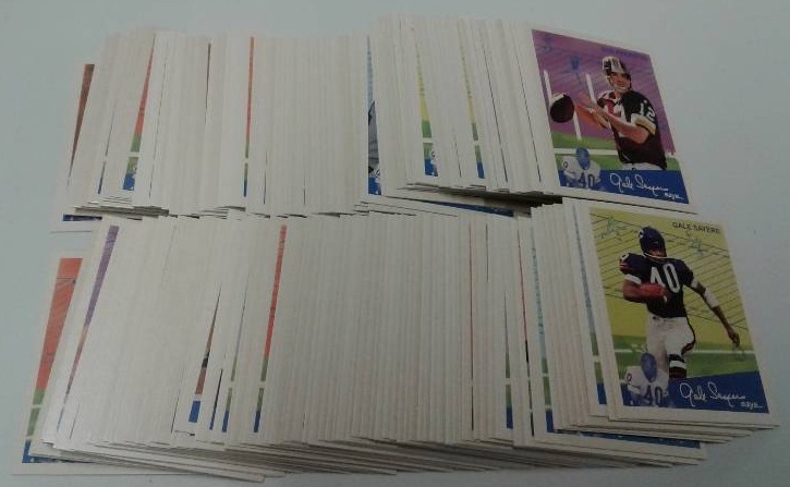 lot 1145 image: 1997 Fleer Goudey Football Trading Card Complete Set With Tony Gonzalez Rookie Card - 150 Football Cards in Mini Sized Set