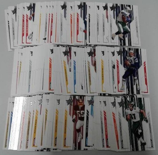 lot 1128 image: 2004 Leaf Rookies & Stars Football Trading Card Complete Set -  200 Football Cards - Including 100 Rookie Cards #101-200 Set