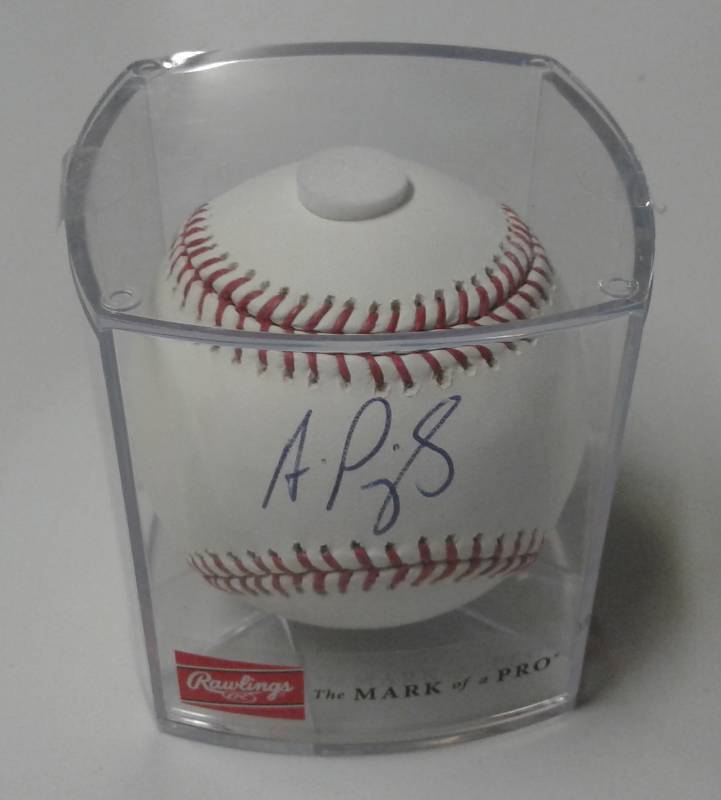 lot 1154 image: Official Rawlings Major League Baseball In Modern Cube with Facsimile Albert Pujols Signature
