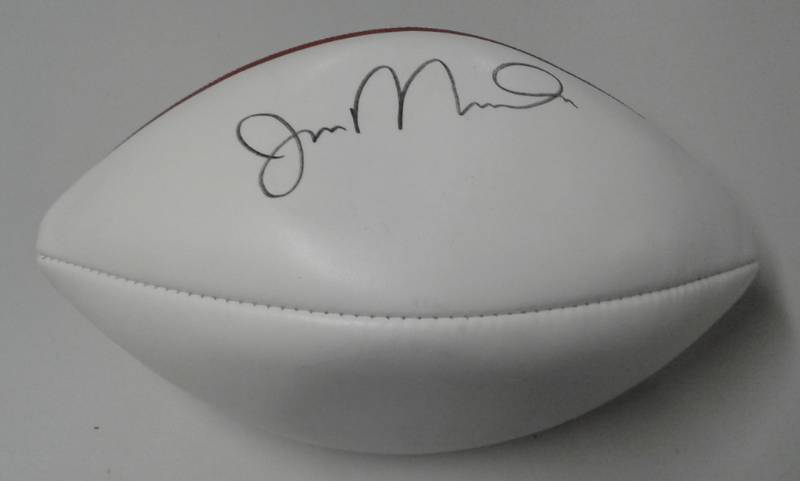 lot 1160 image: Official NFL Wilson White Panel Football With Facsimile Joe Montana Signature