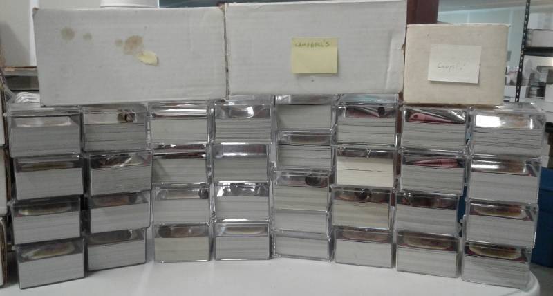 lot 1162 image: Huge CollectionLot of 33 Campbells Soup Trading Card Complete Sets - 1995 Collect-a-Card - With Hundreds of Extras, 2,500 Total Cards - ALL ONE MONEY