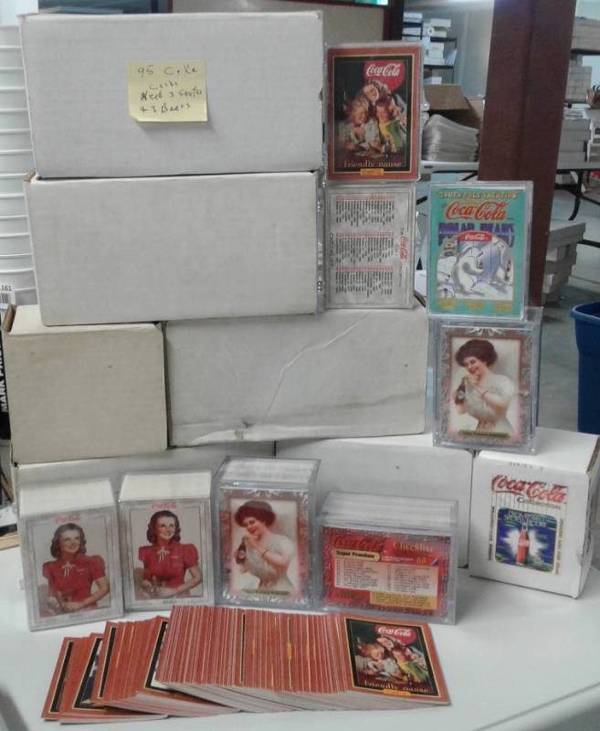 lot 1163 image: Huge Collection of Several Thousand Coca-Cola Trading Cards & Bottle Tops - Super Premium Cards, Sets - ALL ONE MONEY