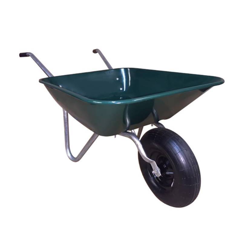lot 6765 image: Garden Star 4 cu. ft. Easy Barrow Steel Wheelbarrow
