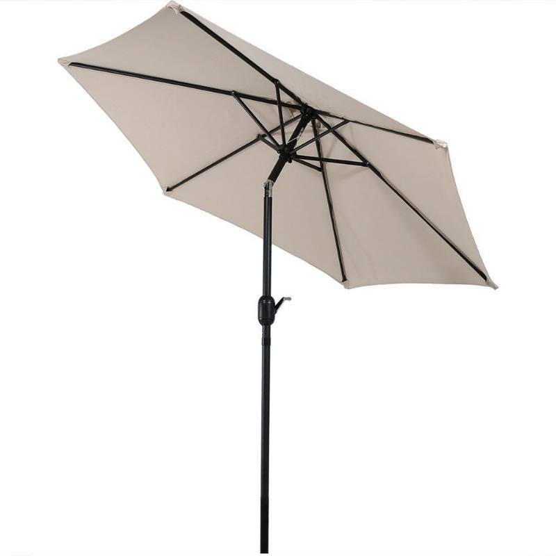 lot 6767 image: 7.5 ft. Aluminum Market Tilt Patio Umbrella in Beige