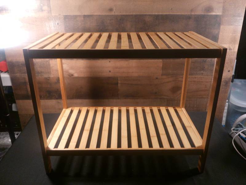 lot 24 image: Trademark Innovations Bamboo Bench (Light Weight)