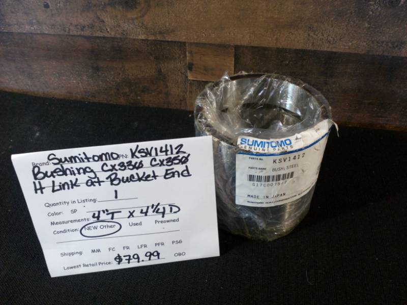lot 63 image: Sumitomo KSV1412 Bushing CX330 CX350 H Link at Bucket End