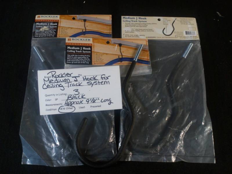 lot 85 image: Rockler Medium J Hook for Ceiling Track System