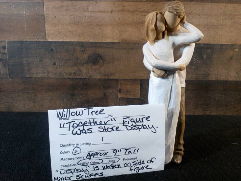 lot 108 image: Willow Tree Together Store Display Figure