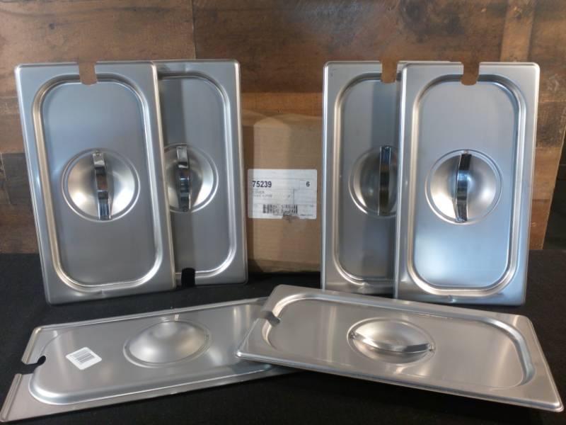 lot 172 image: Vollrath 75239 Stainless Steel Slotted 13 Size Lid