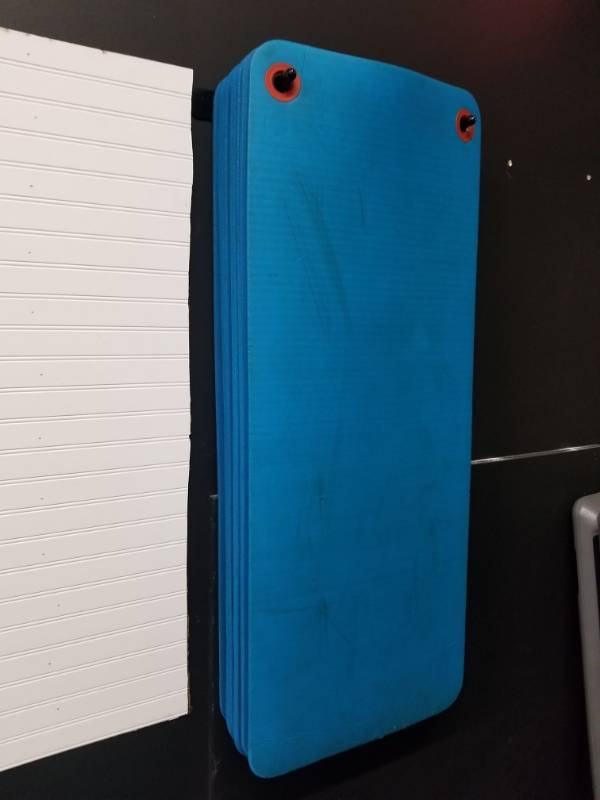 lot 1758 image: 11 Fitness Mats and Rack
