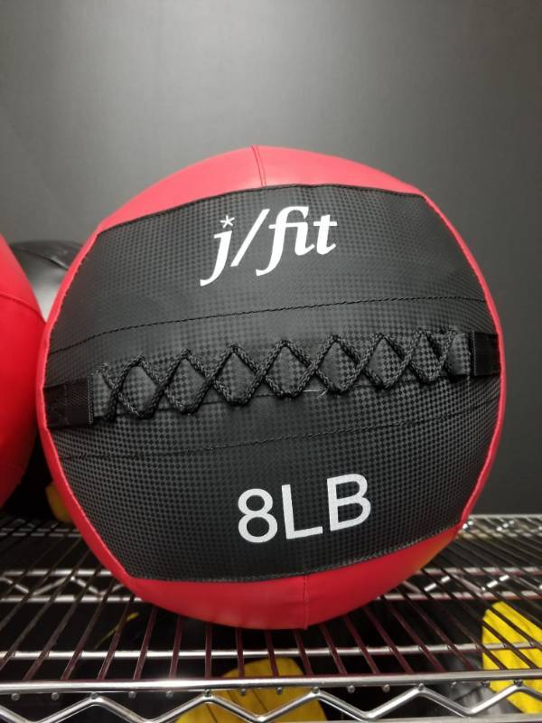 lot 1761 image: JFit 8 lbs Medicine Ball