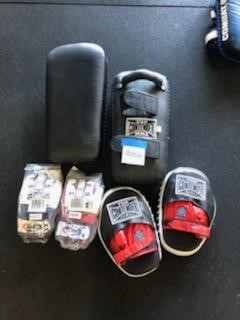 lot 9006 image: 2 Sets of Boxing Pads and Pair of Gloves