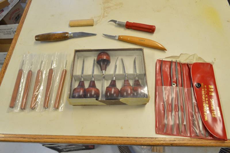 lot 6884 image: Assorted Wood Carving Tools
