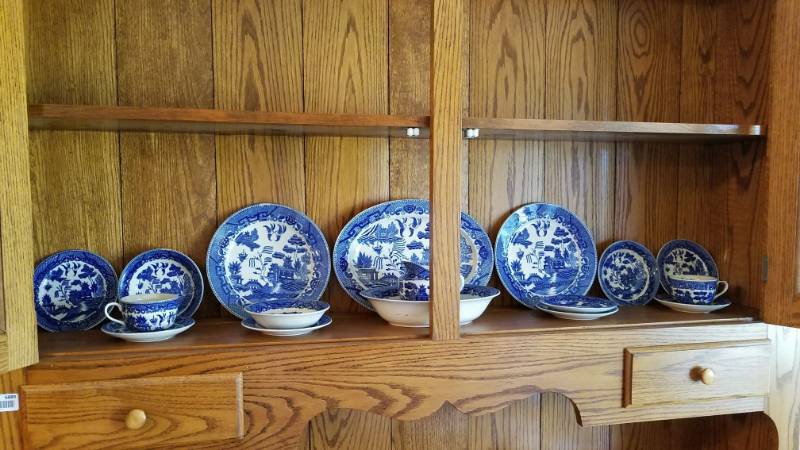 lot 6892 image: Blue and White Print Plates