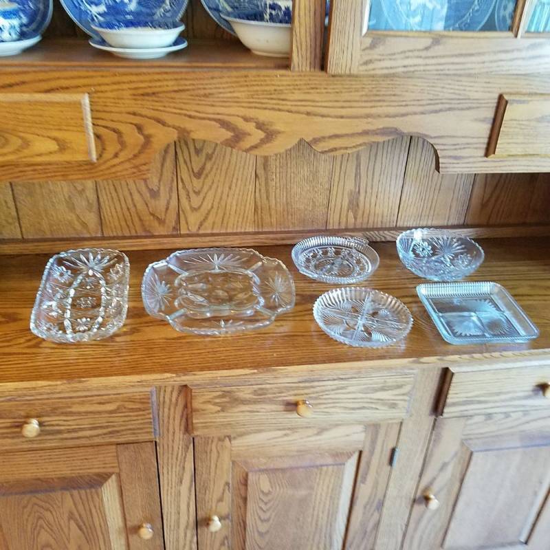 lot 6900 image: Egg Plate and Relish Trays
