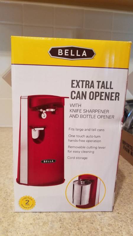 lot 6917 image: Electric Can Opener - extra tall - doesnt appear to have ever been out of box