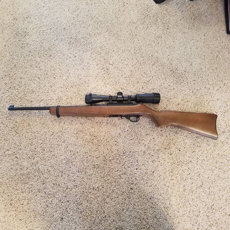 lot 6946 image: Ruger .22 LR Caliber Rifle with scope