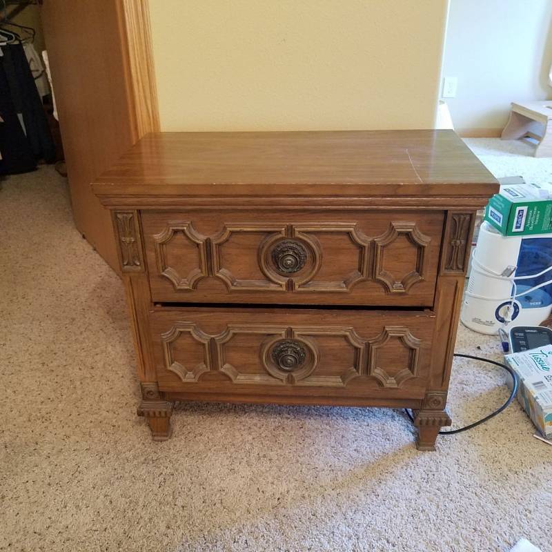 lot 6947 image: Night Stand - 2 Drawers