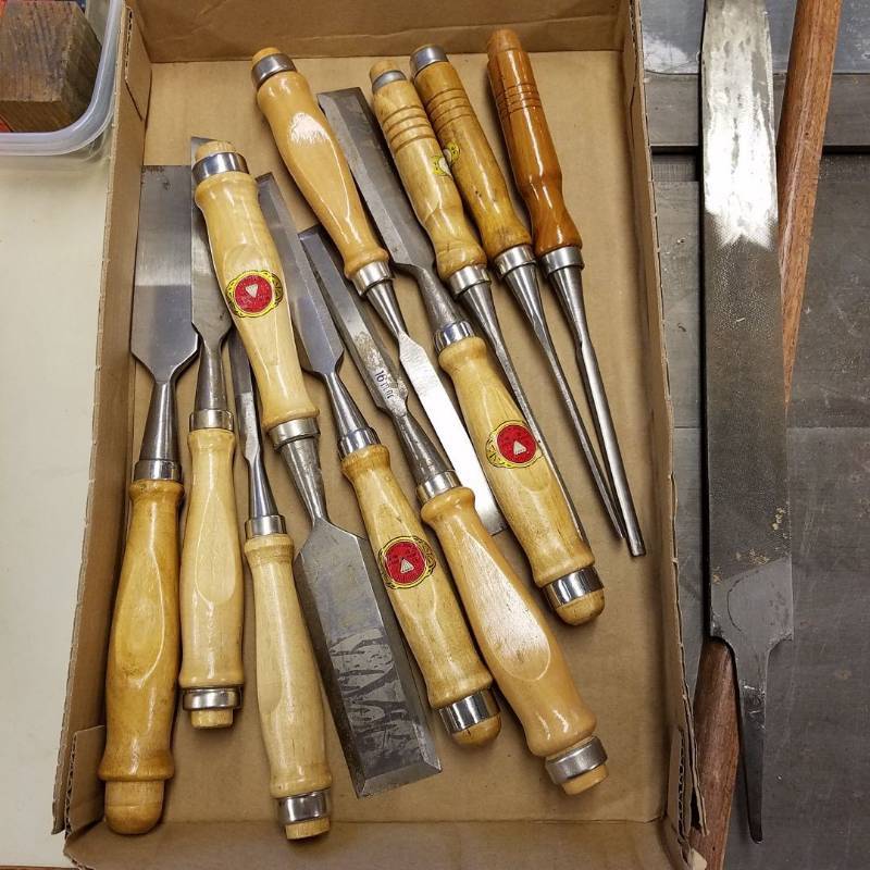 lot 7036 image: wood lathe knives