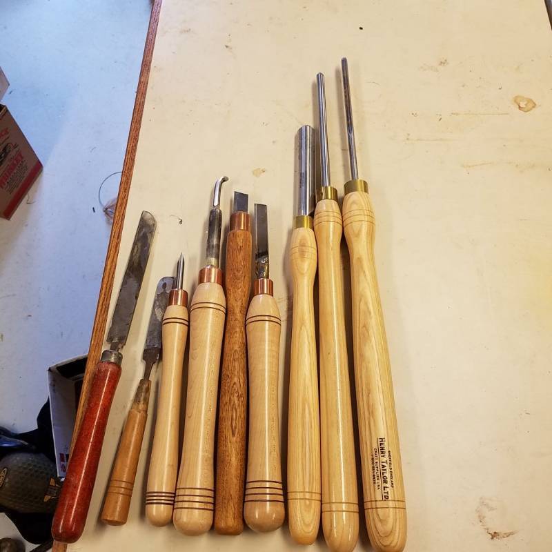 lot 7042 image: wood lathe knives