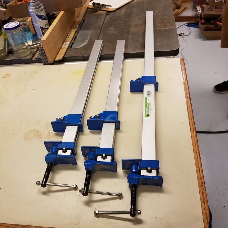 lot 7045 image: 2 - 24in and a 36  Aluminum Bar Clamp Home shop Wood Pittsburgh