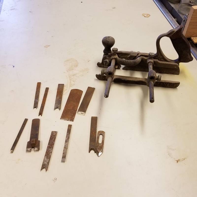 lot 7050 image: Stanley 45 with blades
