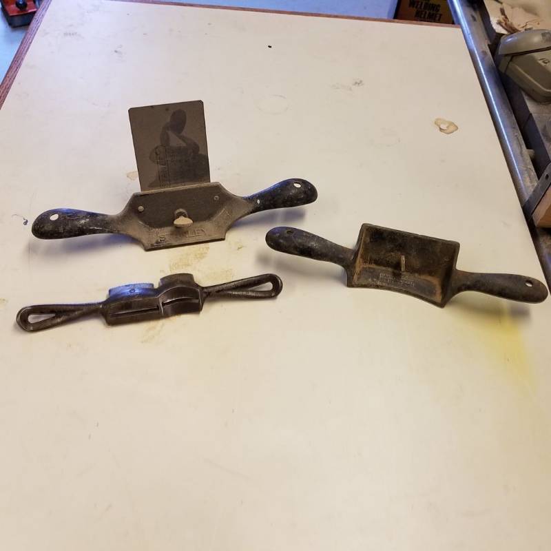 lot 7051 image: 3 scrapers  shapers