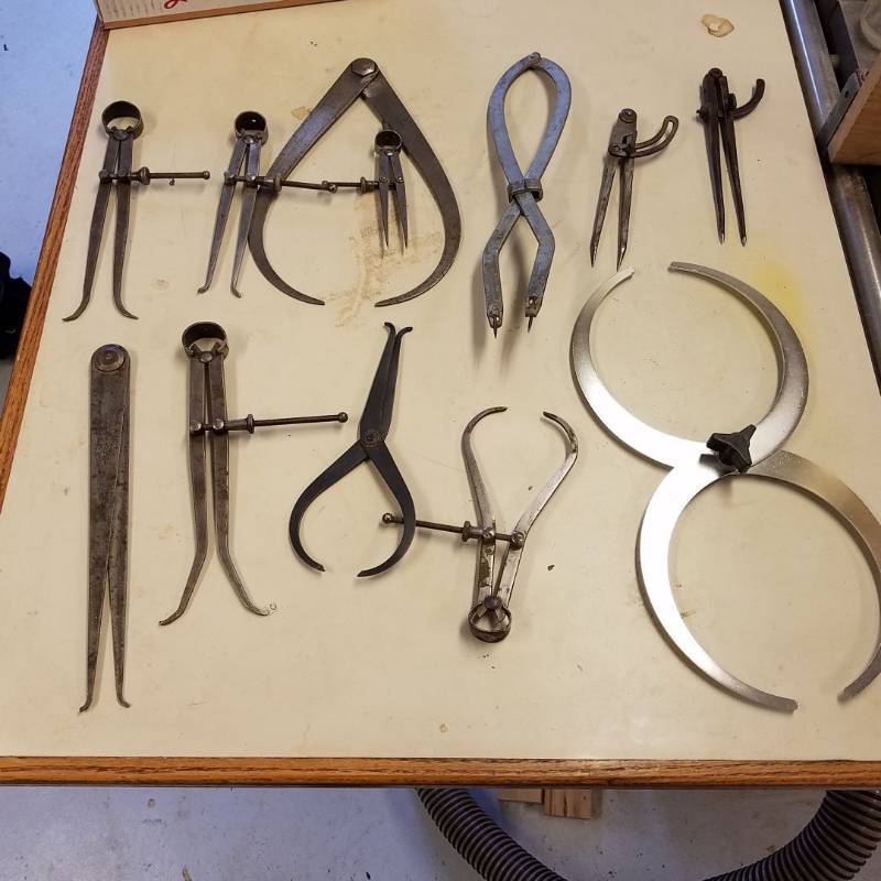 lot 7095 image: assorted calipers  Dividers